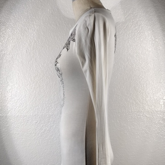 NWT 4LNL Johnny Was Long Sleeve Tee Sz S - Picture 2 of 4